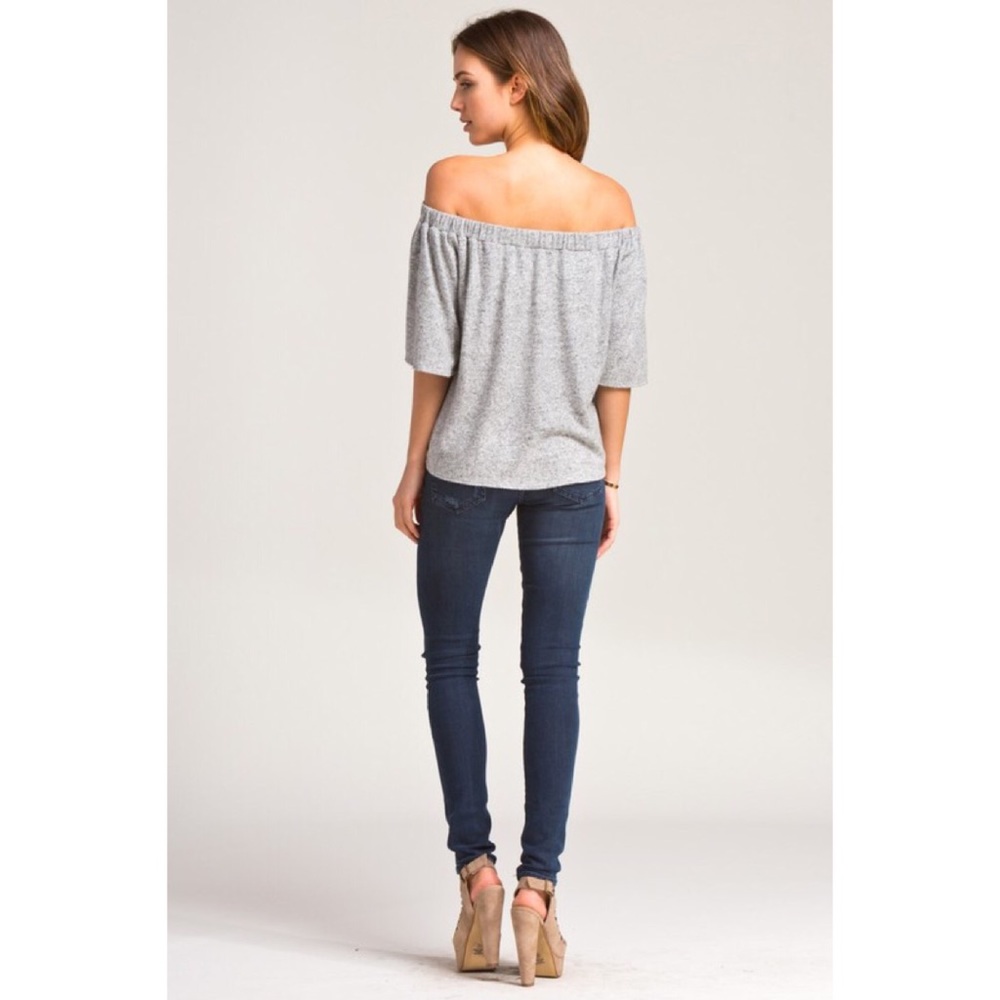 LAST ONE!! Super Soft Off the Shoulder Top - Picture 3 of 4