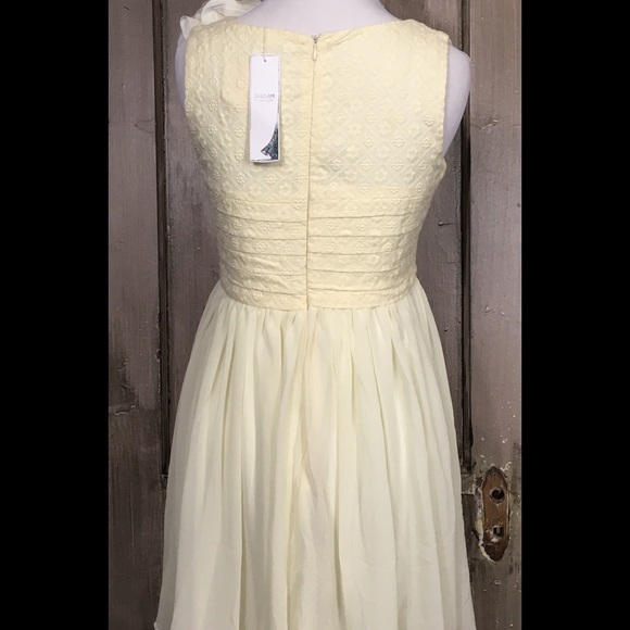 SOLD - Shulami Sleeveless Dress Pale Yellow - Picture 2 of 2