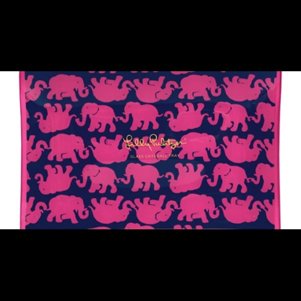 NWT Lilly Pulitzer Large Glass Tray