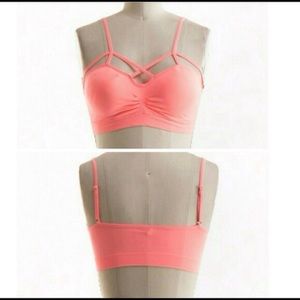 Neon Coral Bralette💖
