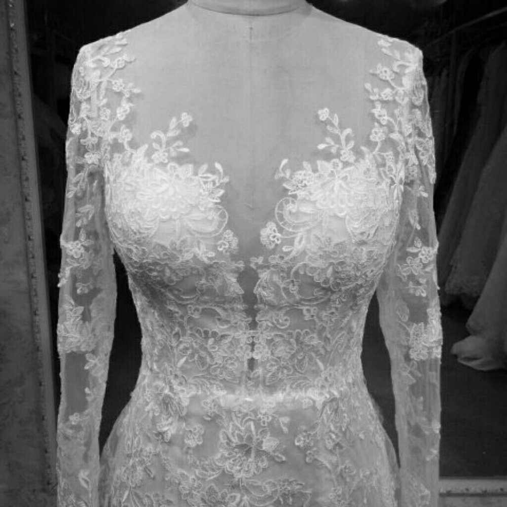 Darius Cordell Long sleeve wedding gown