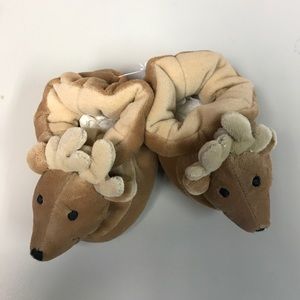 NWOT Mud Pie reindeer slippers