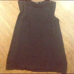 Basic black business casual blouse.