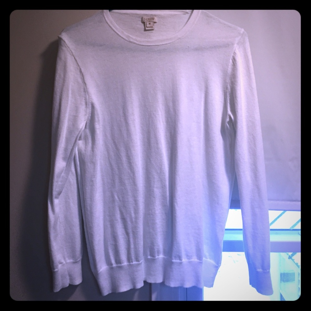J Crew white sweater size medium