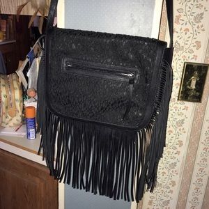 Madden Girl cross body bag with fringe