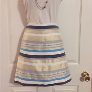 Striped Ann Taylor Loft skirt.