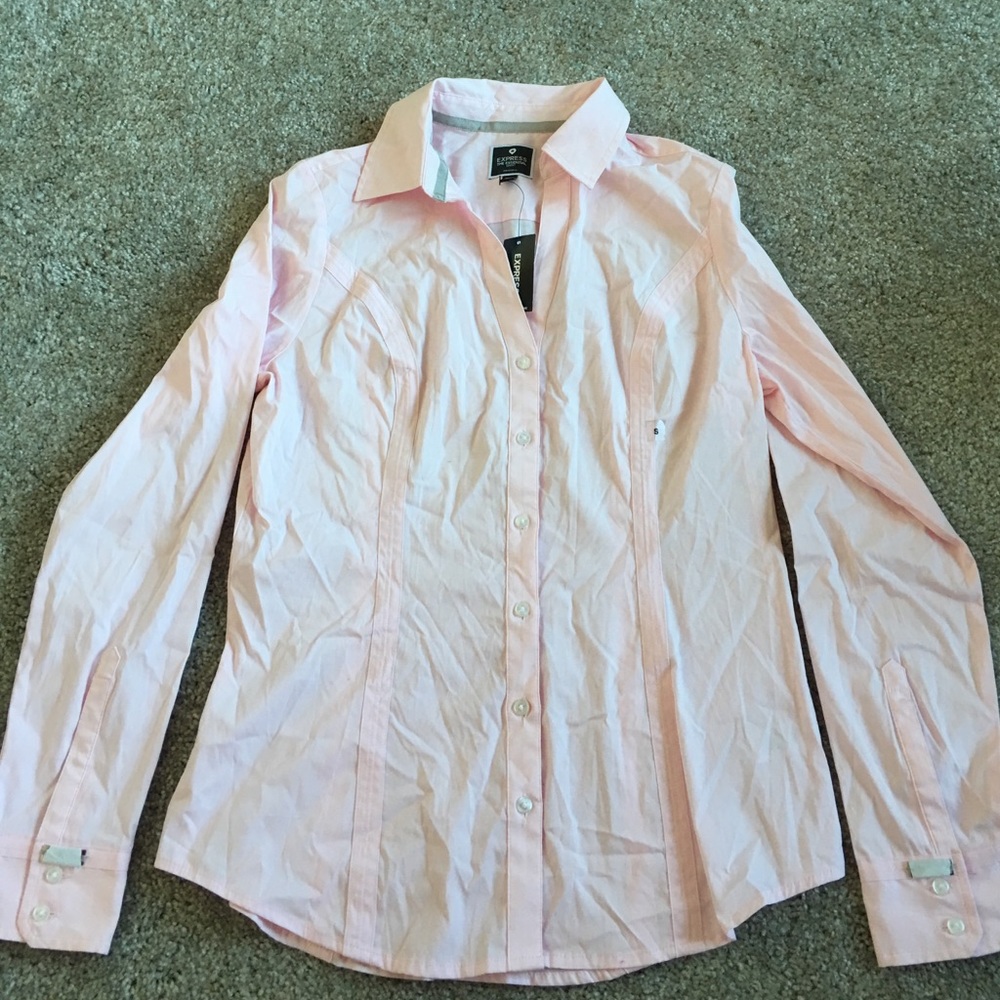 Pink Business ButtonUp