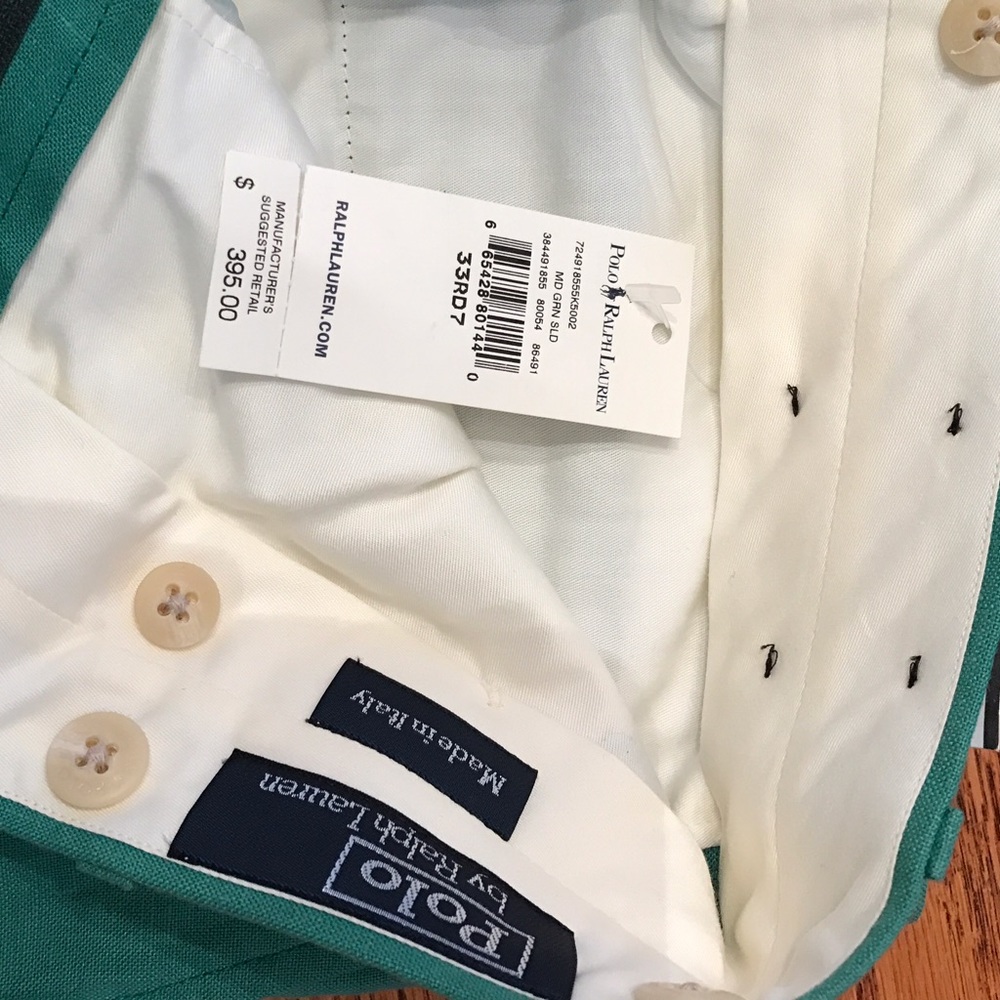 Polo Dress Pants - MD GRN SLD - 33 REG