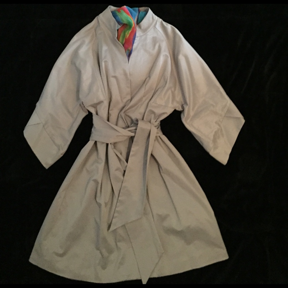 Grey light weight coat.