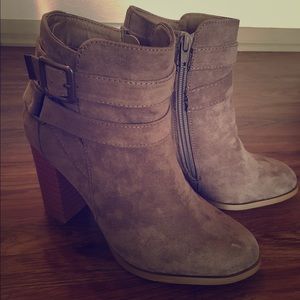 Taupe Ankle Booties