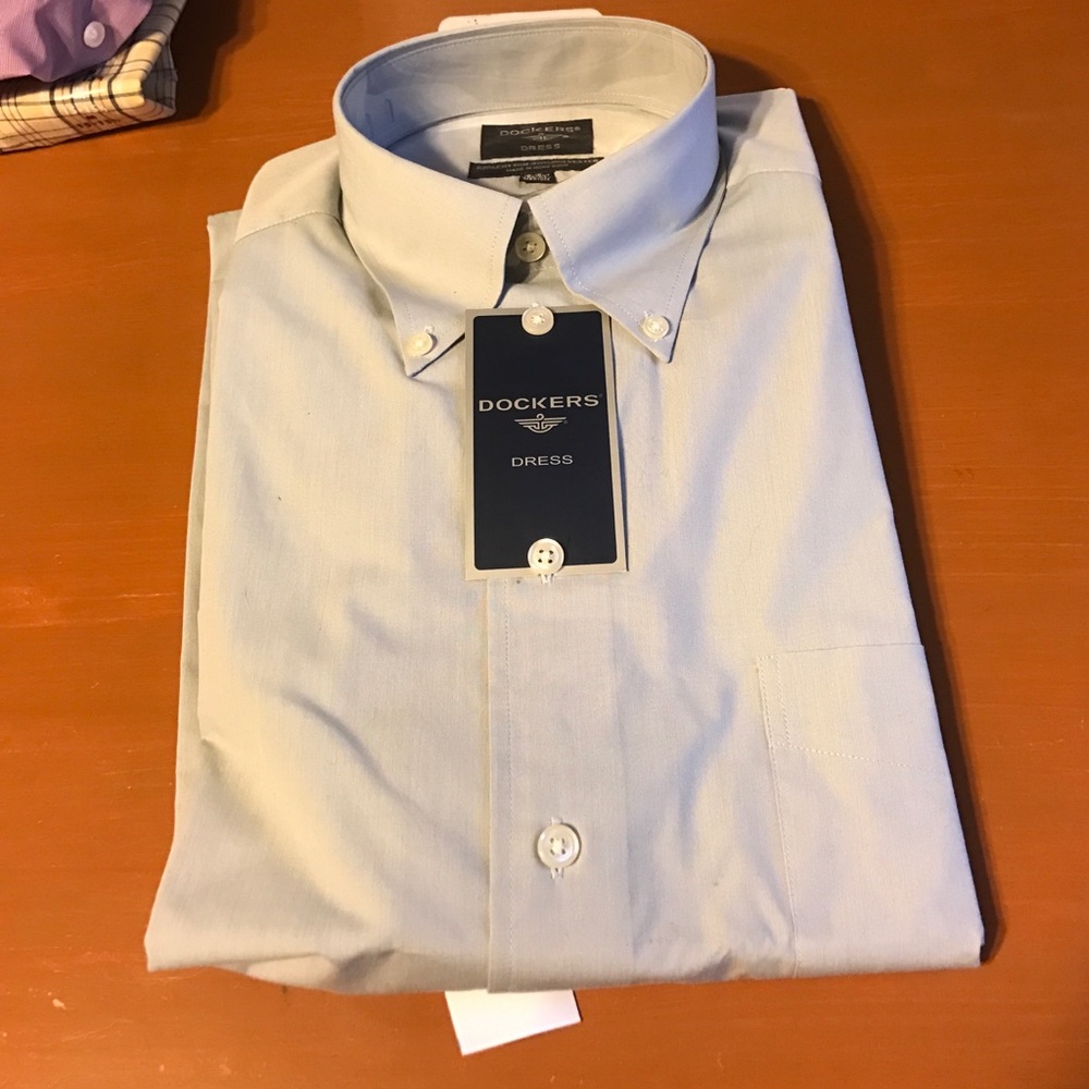 Mens sz M Dockers dress shirt long sleeve NWT