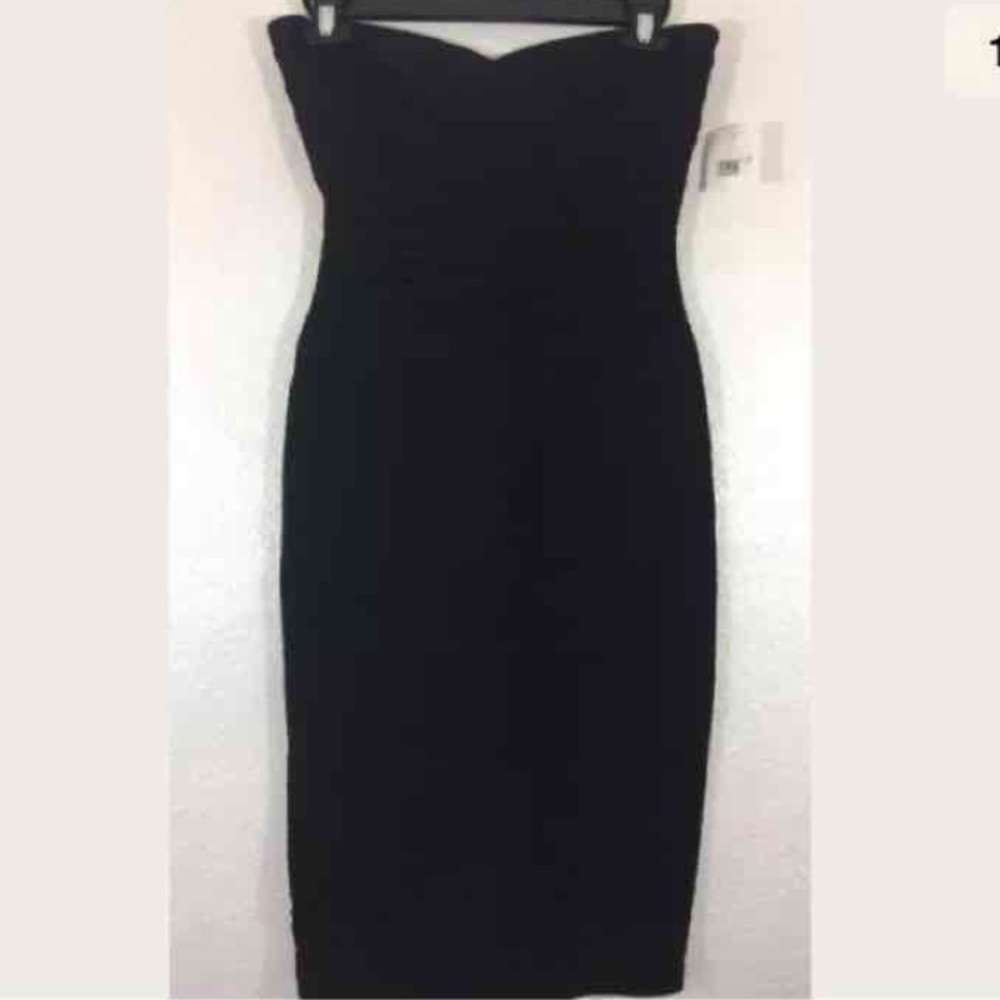 HERVE LEGER Black Strapless Dress Women's Size S