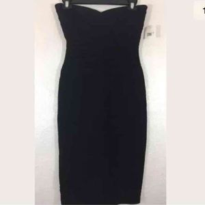 HERVE LEGER Black Strapless Dress Women's Size S