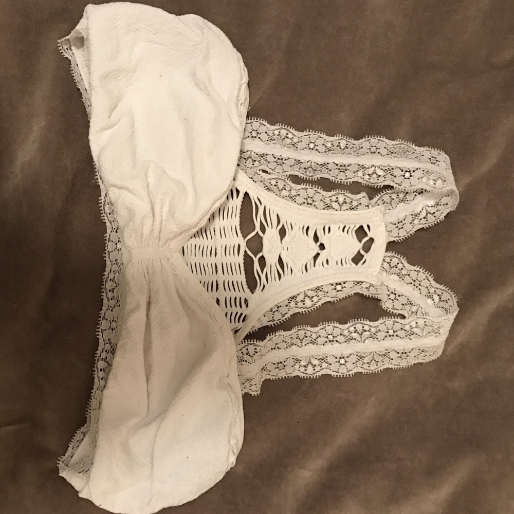 White free people racerback bralette