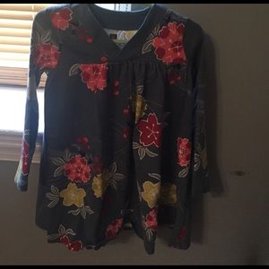 Size 4 "Tea" babydoll flower dress