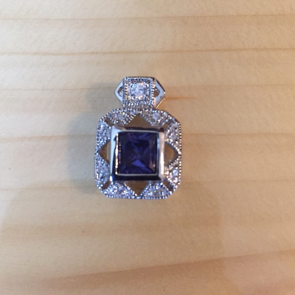 Tanzanite & CZ Pendant