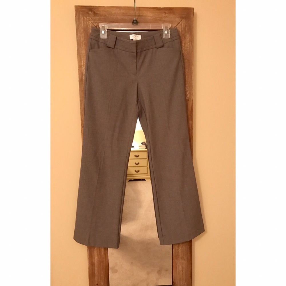 LOFT grey petite slacks