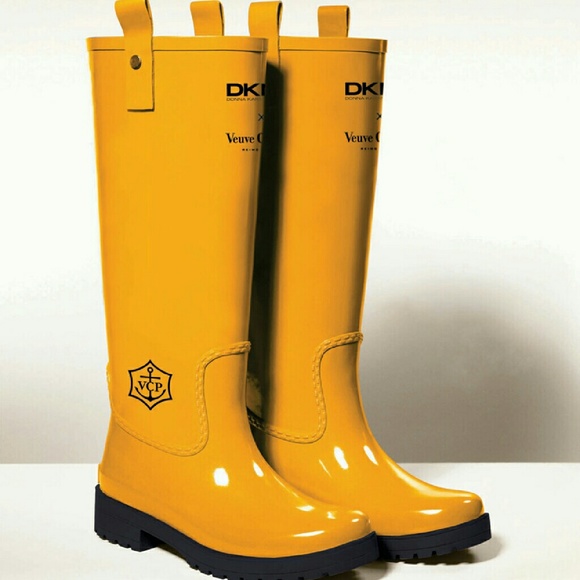 donna karan rain boots