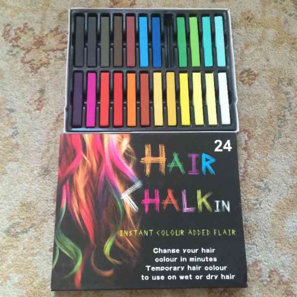 Rainbow hair chalk 24pk