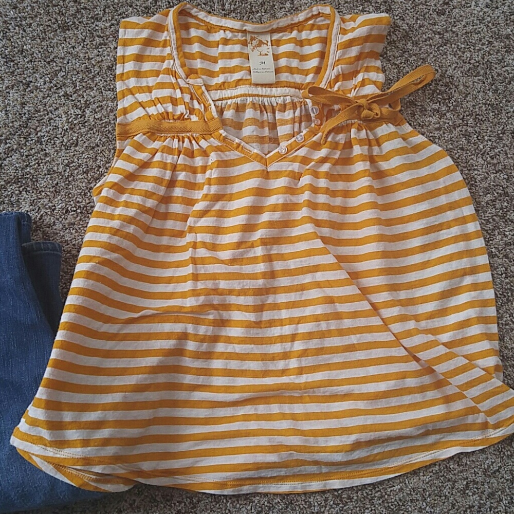 Anthropology medium stripped top