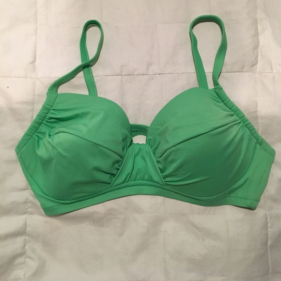 Mint green JCrew bikini top - Picture 1 of 1