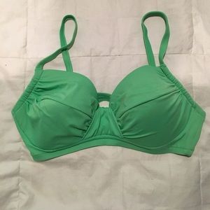 Mint green JCrew bikini top