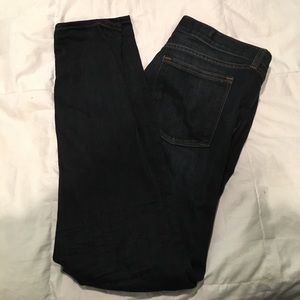 J. Crew mid rise toothpick jeans. Dark wash 30 R.