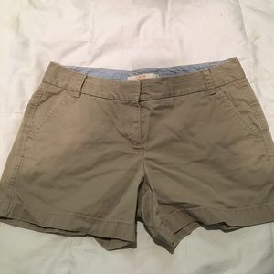 Khaki J. Crew shorts
