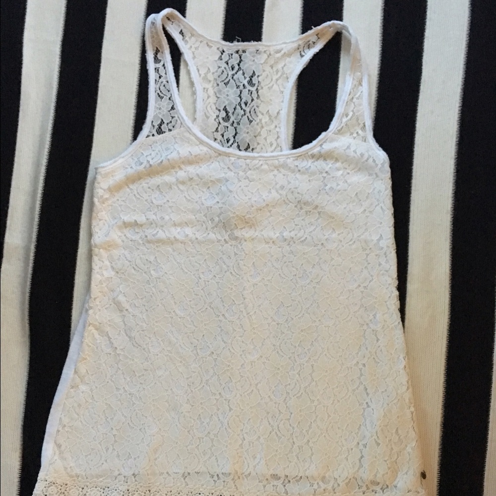 Abercrombie & Fitch Lace Racer Back tank