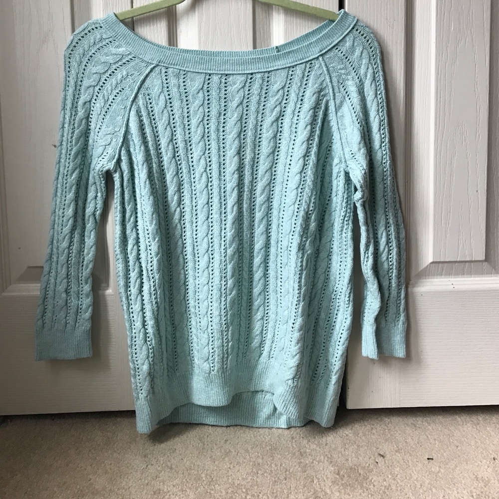 Teal sweater