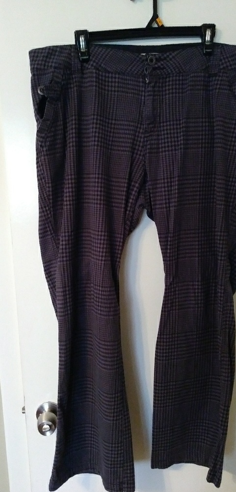 Plaid slacks brown and black