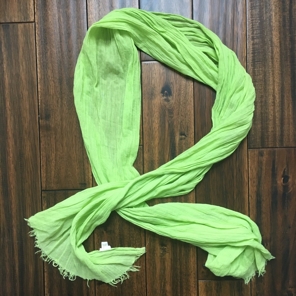 Madewell Bright Green Scarf