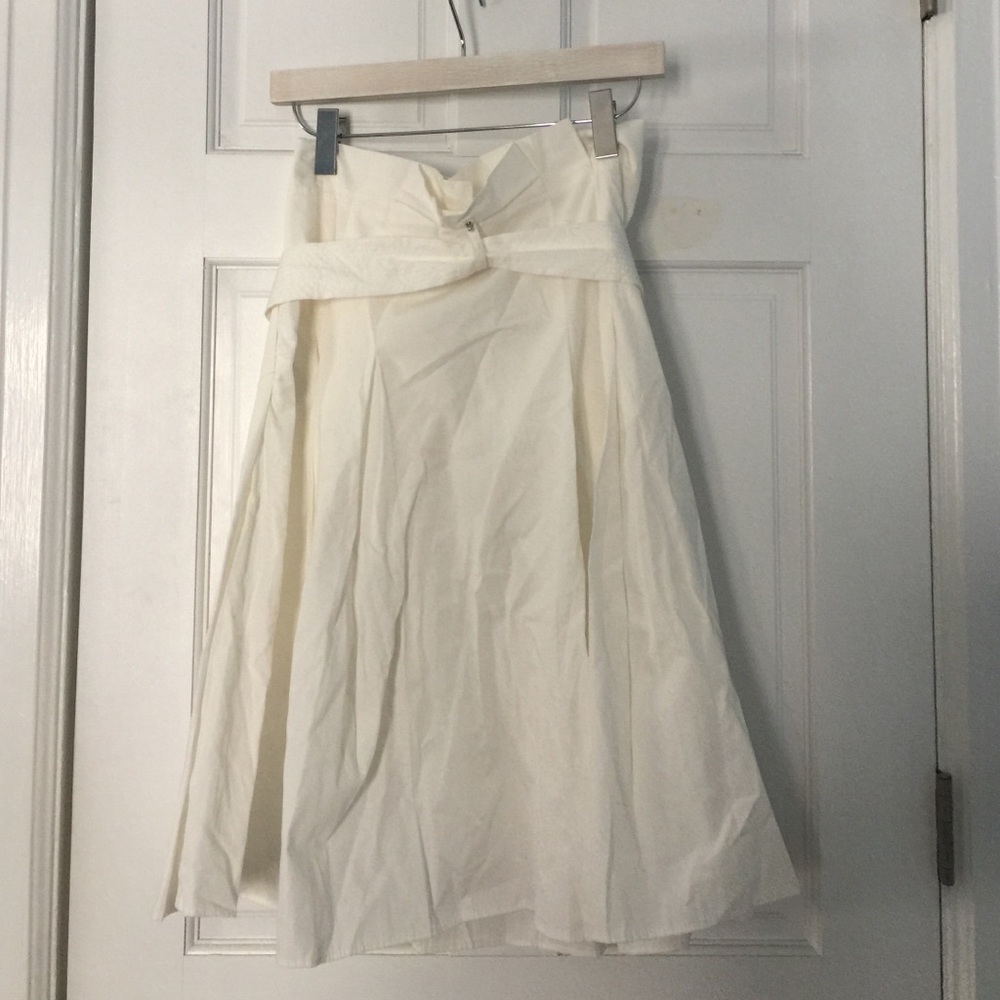 NWT Zara white belted skirt - Picture 2 of 3