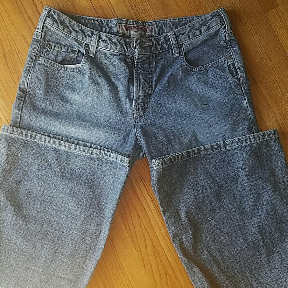 Silver boot cut jeans