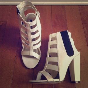 Michael Antonio cage sandal heels