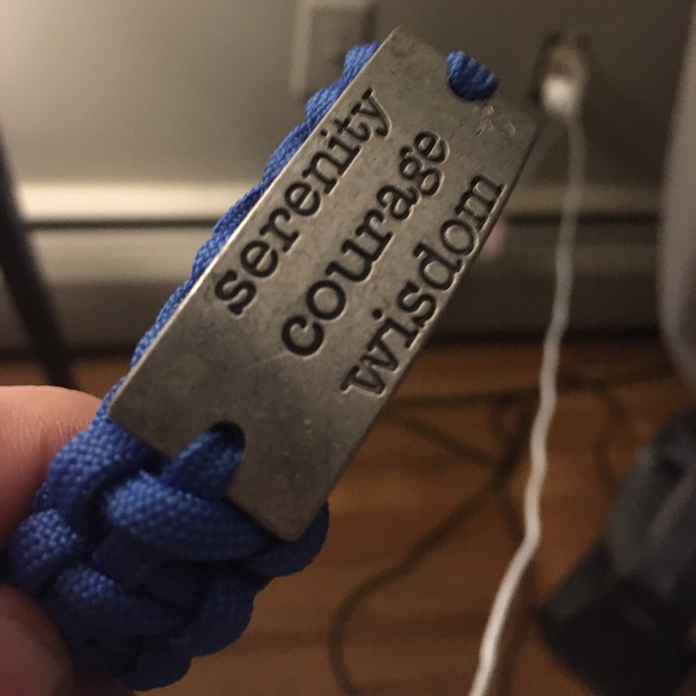 Recovery Bracelet. Royal blue para cord