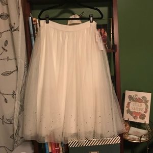 Anthropologie Skirts - BNWT Anthropologie Sunday Jumps White Tulle Skirt Anthropologie Skirts - BNWT Anthropologie Sunday Jumps White Tulle Skirt
