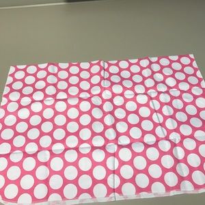NWOT CARTERS PINK AND WHITE POLKA DOT blanket