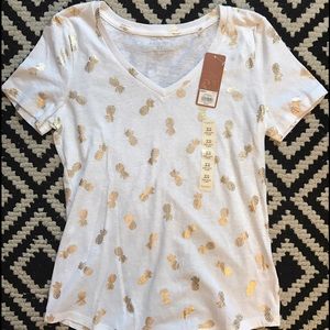 V-Neck Pineapple Shirt