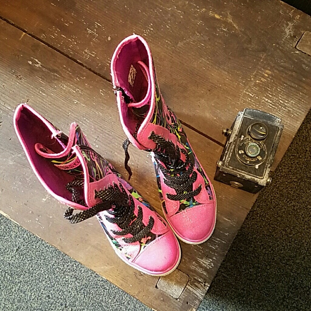 Justice tall high top shoes