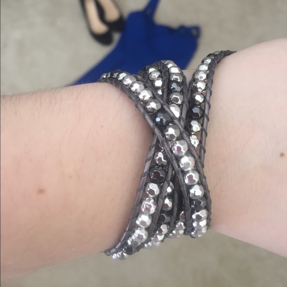 Long gemstone wrap bracelet!!