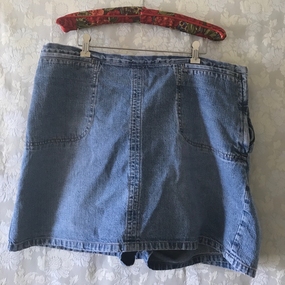 Vintage Plus Size Denim Skirt