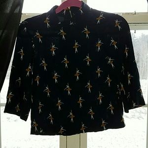 Adorable ballerina print shirt