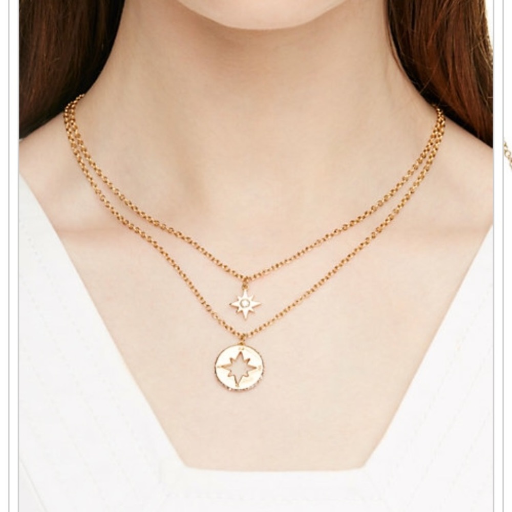 Kate Spade NY - like a charm compass pendant set