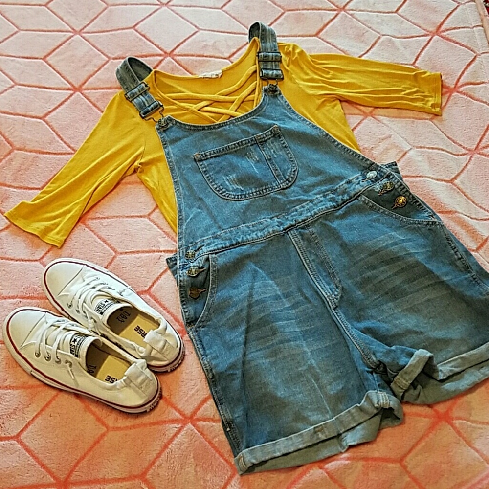 Denim Overalls