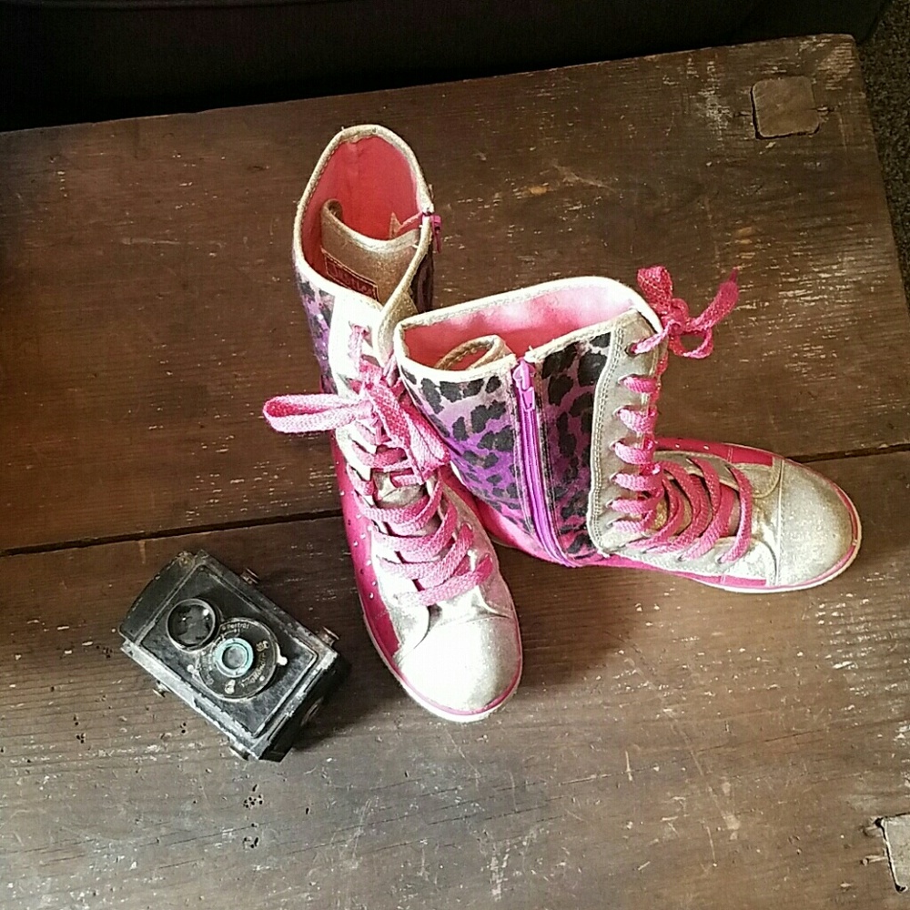 Justice tall high top shoes