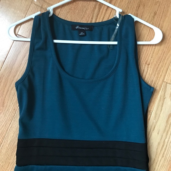 Dark teal and blue dress - Picture 2 of 3