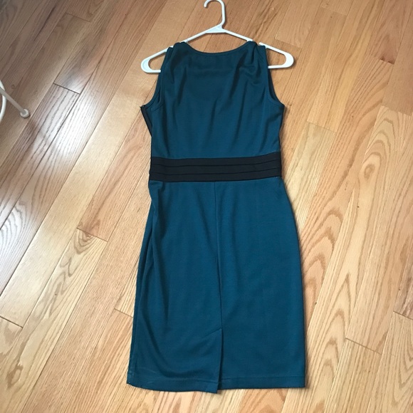 Dark teal and blue dress - Picture 3 of 3