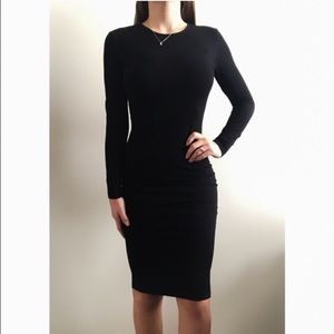 🆕 Black LS Midi Dress