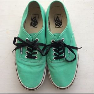 Mint Green Vans 🎉One Hour Sale🎉